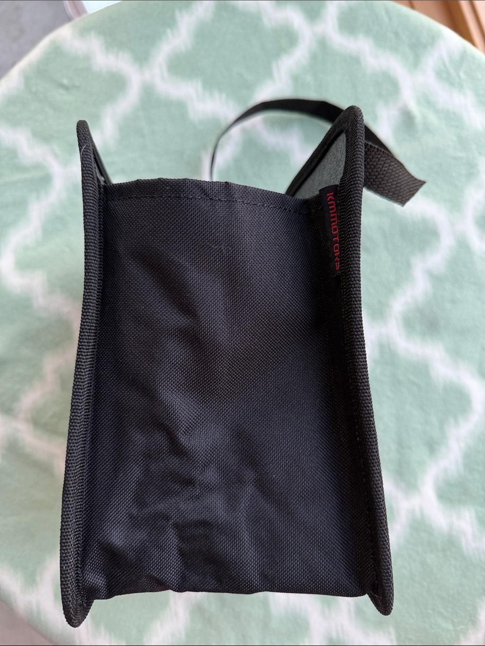 NEW KMMotors foldable black nylon hard sides car trash can - Picture 4 of 9